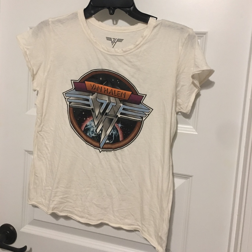 American eagle Van Halen crop top